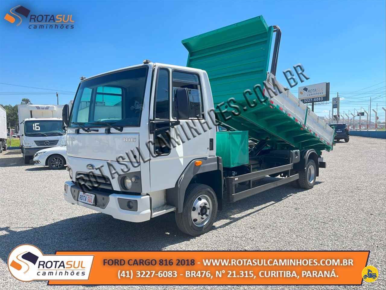 CAMINHAO FORD CARGO 816 Caçamba Basculante 3/4 4x2 Rota Sul Caminhões CURITIBA PARANÁ PR