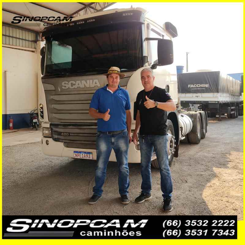 Entrega realizada ao nosso cliente Jaime Luiz Kuzniewski da cidade de Lucas do Rio Verde-MT que fez aquisição desse Scania G-420 6x4 2011/2011. Nós da Sinopcam agradecemos a confiança depositada em nossa empresa e nossos produtos e desejamos muito sucesso.