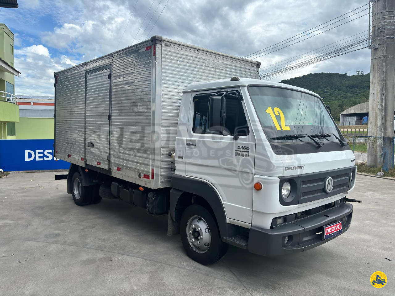 CAMINHAO VOLKSWAGEN VW 8160 Baú Furgão Truck 6x2 Redivo Caminhões TUBARAO SANTA CATARINA SC