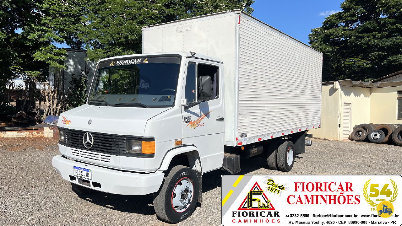 CAMINHAO MERCEDES-BENZ MB 710 Baú Furgão 3/4 4x2 Fioricar Caminhões MARIALVA PARANÁ PR