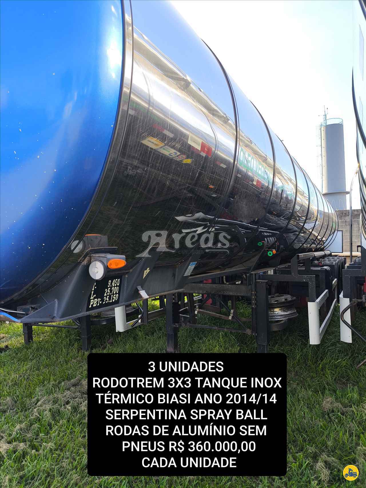 CARRETA RODOTREM TANQUE INOX Arêas Caminhões MARINGA PARANÁ PR