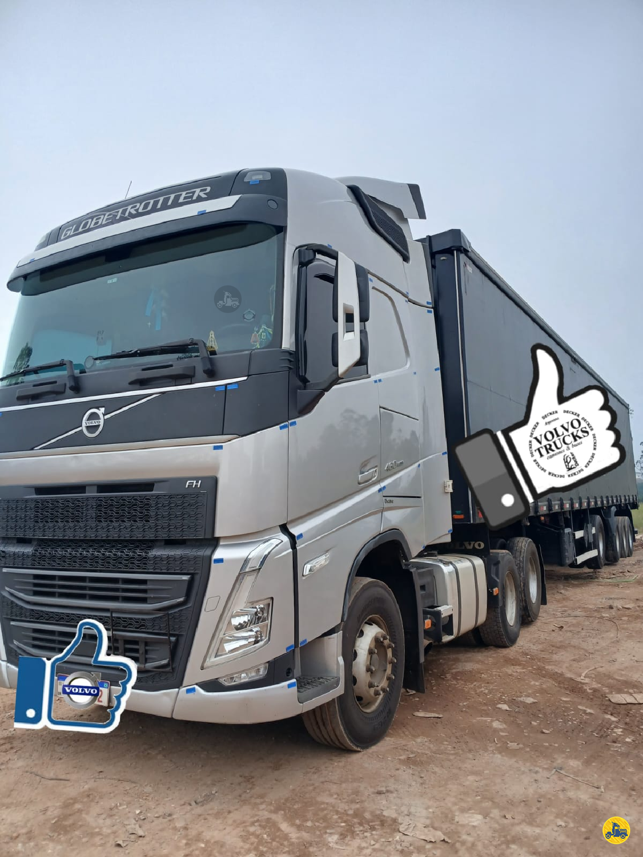 CAMINHAO VOLVO VOLVO FH 460 Baú Sider Cavalo 6x2 Caminhões Usados Seminovos CAMPO MOURAO PARANÁ PR
