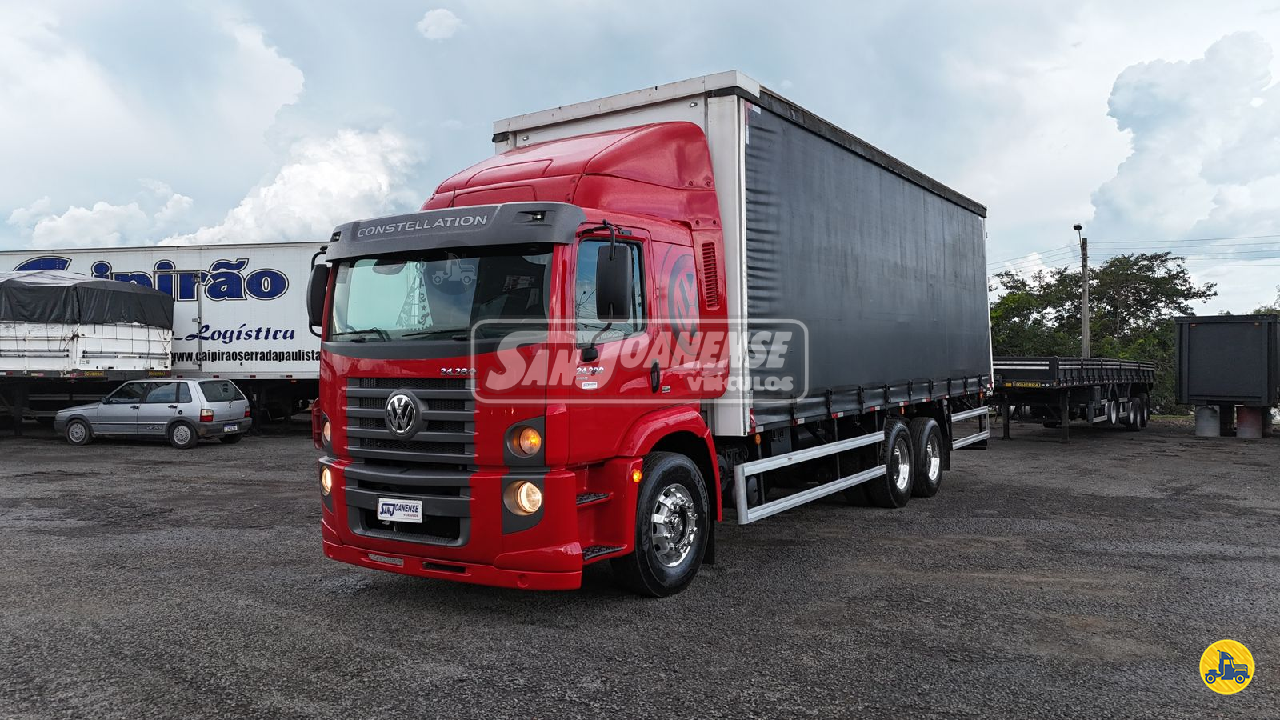 CAMINHAO VOLKSWAGEN VW 24280 Baú Sider Truck 6x2 Sanjoanense Veículos LIMEIRA SÃO PAULO SP