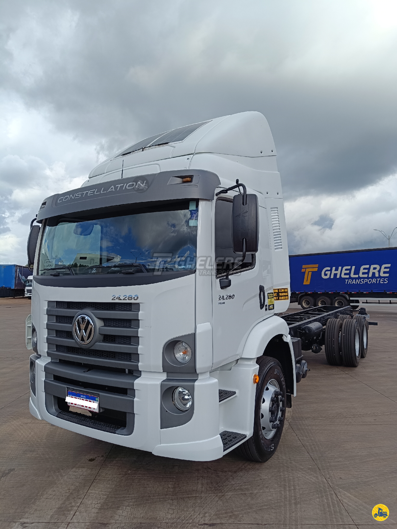 CAMINHAO VOLKSWAGEN VW 24280 Chassis Truck 6x2 Ghelere Transportes CASCAVEL PARANÁ PR