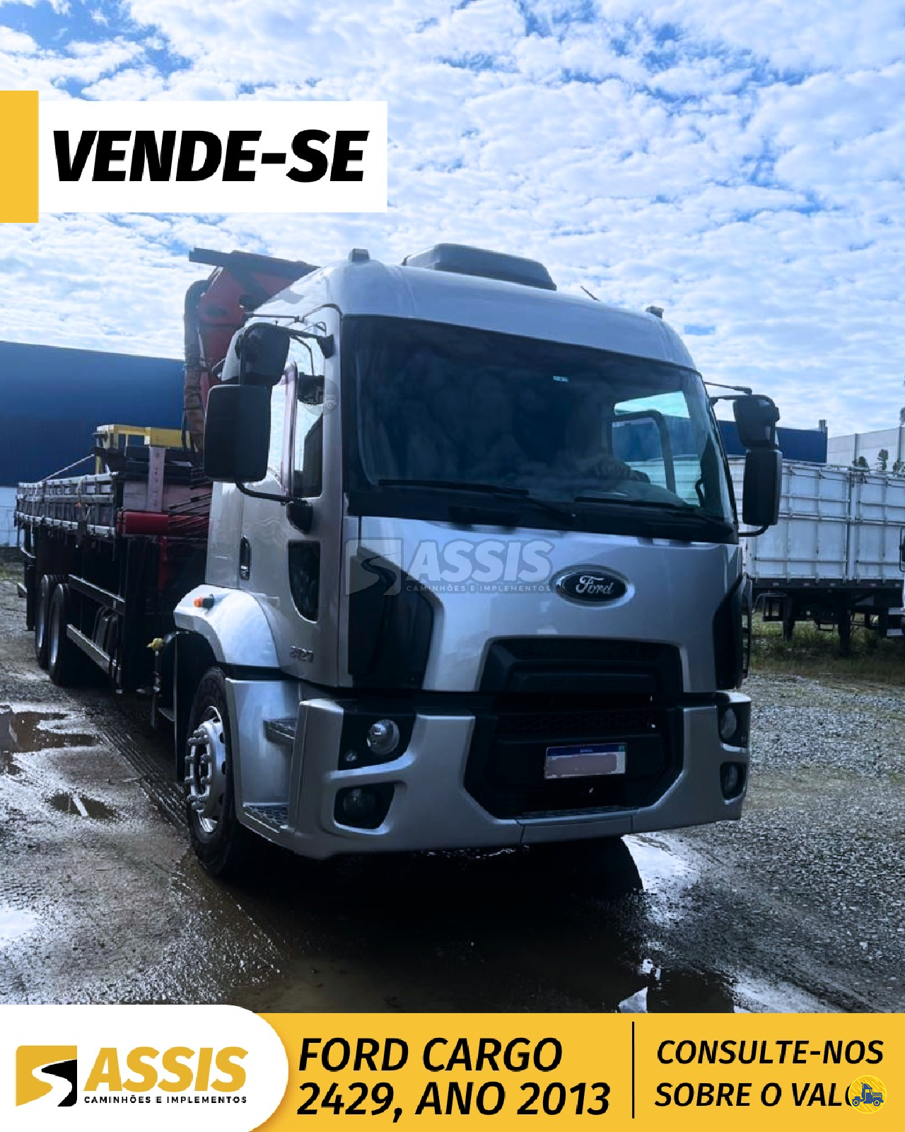 CAMINHAO FORD CARGO 2429 Guincho Munck Truck 6x2 Assis Caminhões e Carretas JOINVILLE SANTA CATARINA SC