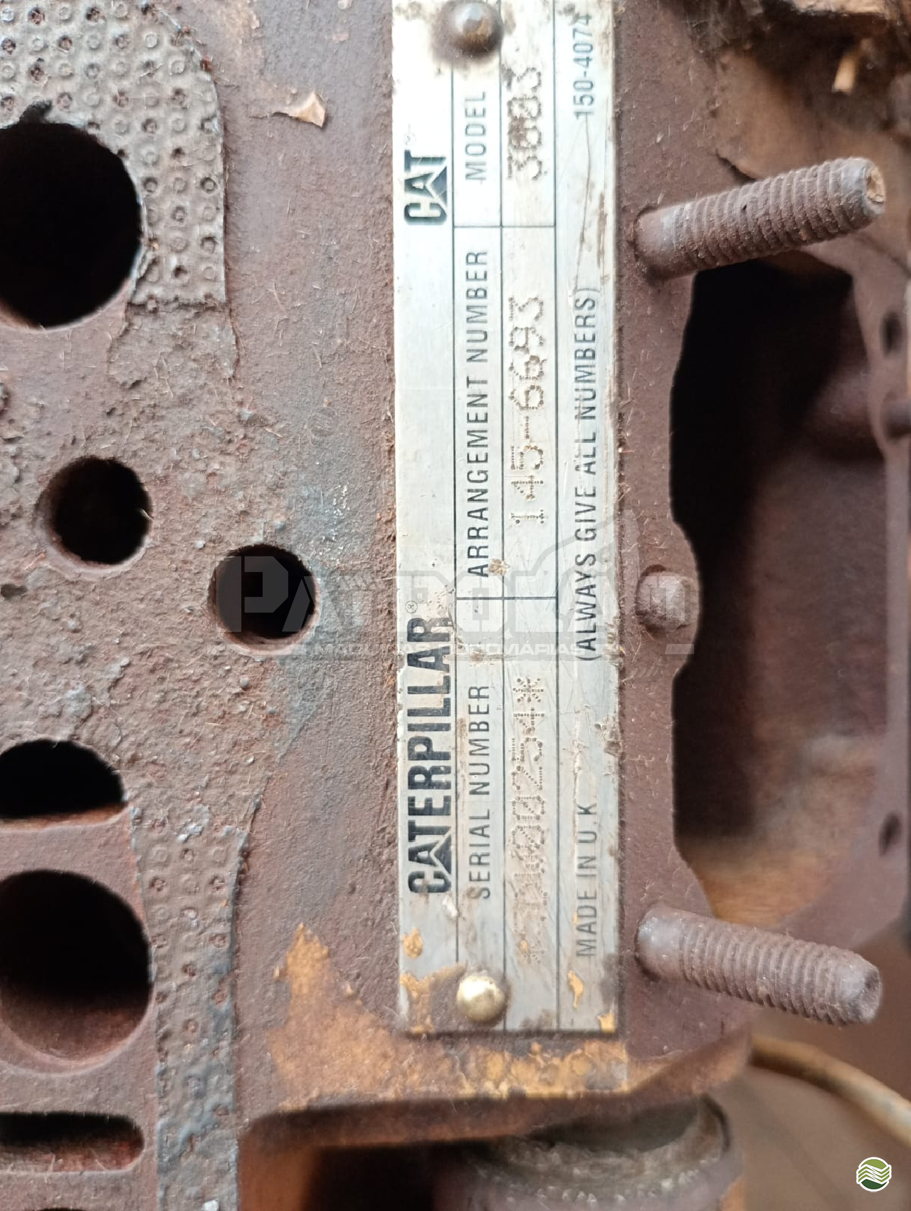 VENDO MOTOR CATERPILLAR 3003 PARA PEÇAS 