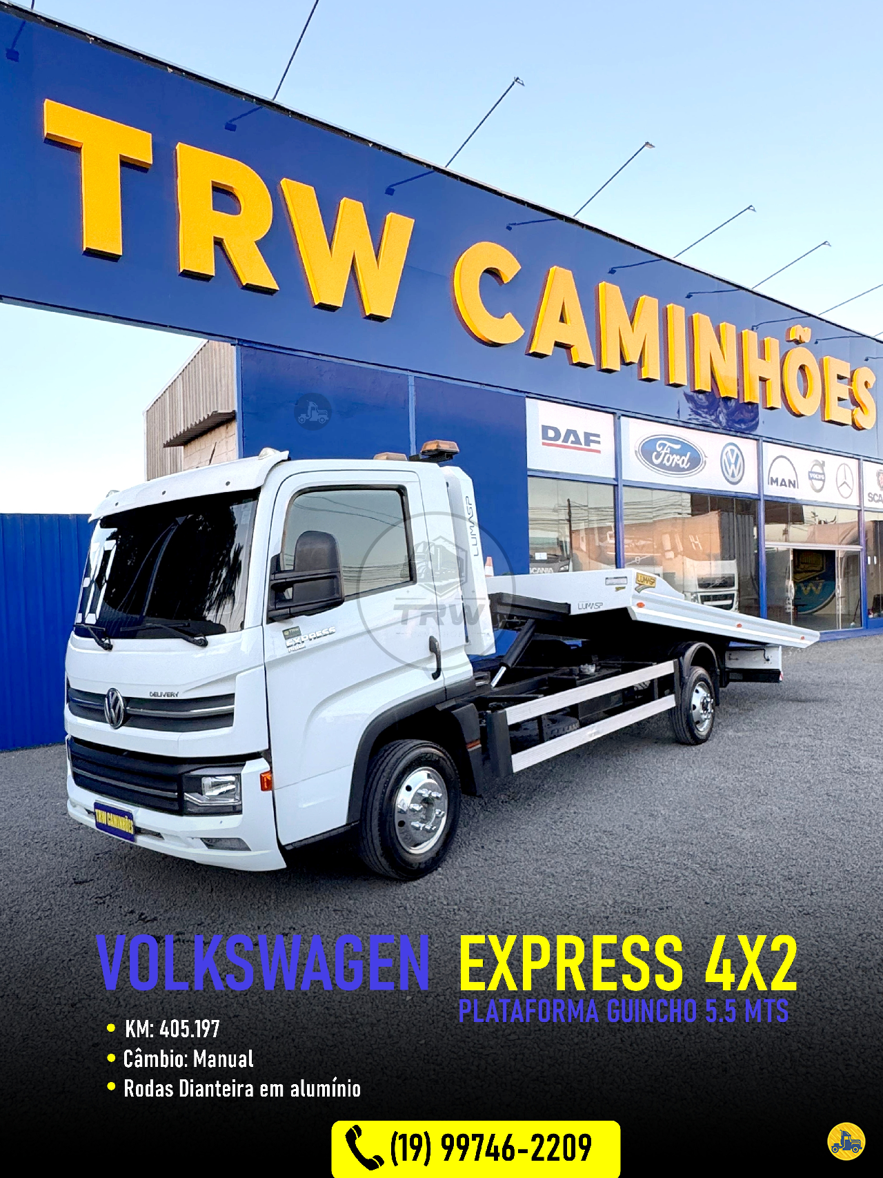 CAMINHAO VOLKSWAGEN DELIVERY EXPRESS Plataforma 3/4 4x2 TRW Caminhões  CAMPINAS SÃO PAULO SP