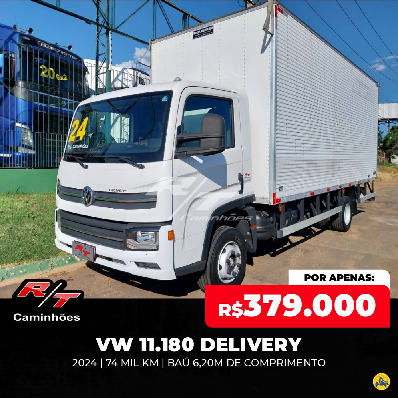 CAMINHAO VOLKSWAGEN VW 11180 Baú Furgão 3/4 4x2 RT Caminhões SUMARE SÃO PAULO SP