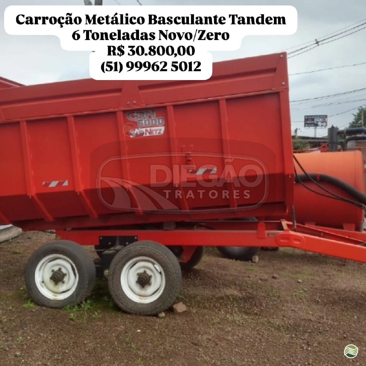 CARRETA 6T de Diegão Tratores
