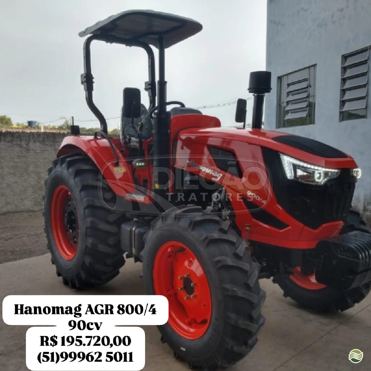 TRATOR HANOMAG 800/4 Tração 4x4 Diegão Tratores PAROBE RIO GRANDE DO SUL RS