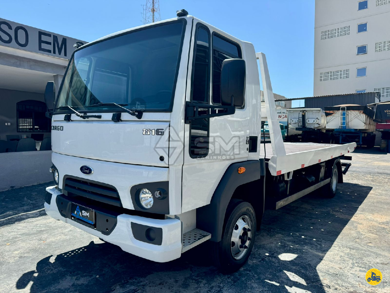 CAMINHAO FORD CARGO 816 Plataforma 3/4 6x2 SM Caminhões UBERLANDIA MINAS GERAIS MG