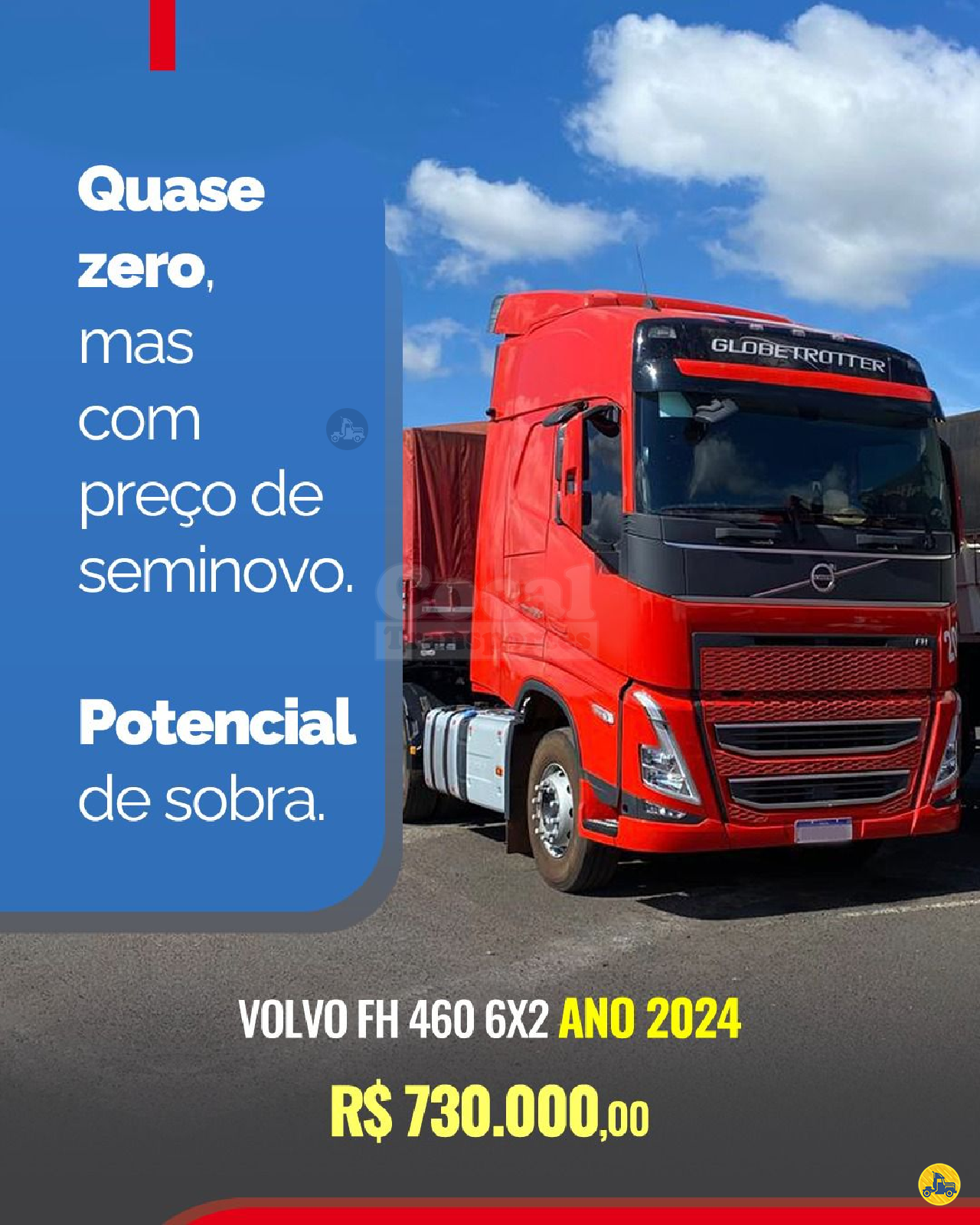 CAMINHAO VOLVO VOLVO FH 460 Cavalo Mecânico Cavalo 6x2 Cocal Semi Novos UBERLANDIA MINAS GERAIS MG