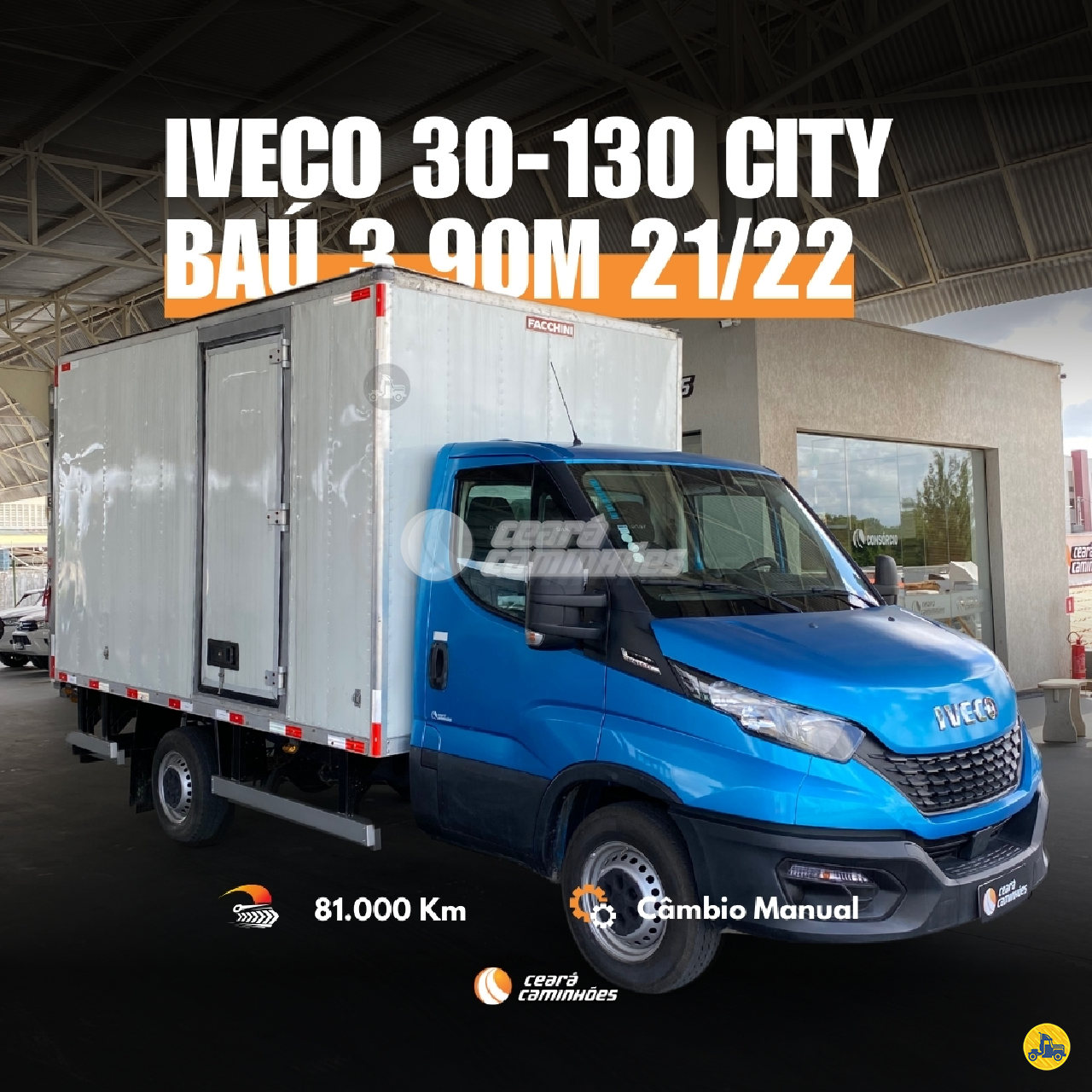 CAMINHAO IVECO DAILY 30-130 Baú Furgão 3/4 4x2 Ceará Caminhões FORTALEZA CEARÁ CE