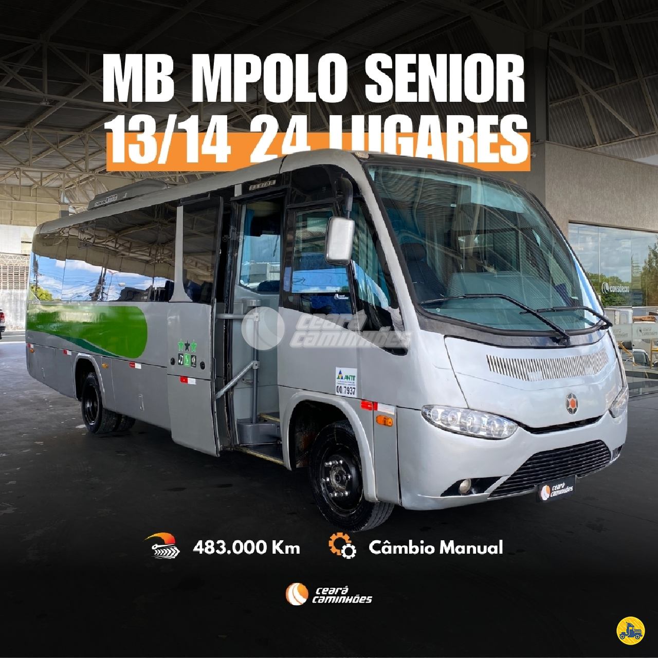 ONIBUS MARCOPOLO Senior Midi Tração 4x2 Ceará Caminhões FORTALEZA CEARÁ CE