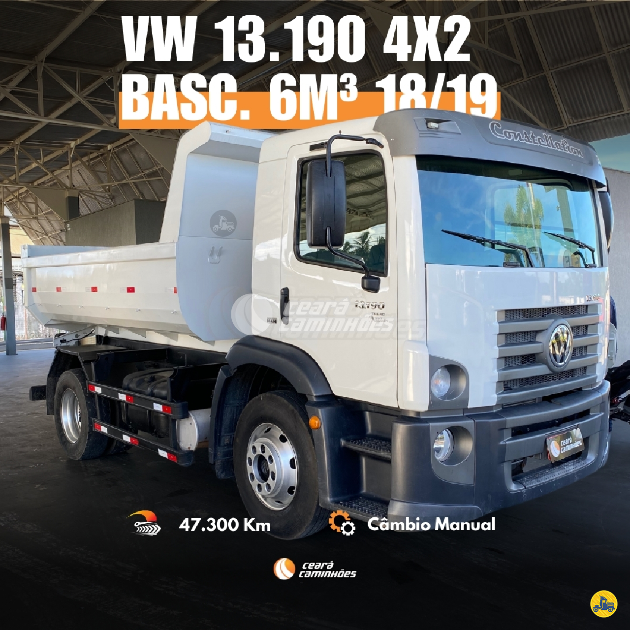 CAMINHAO VOLKSWAGEN VW 13190 Caçamba Basculante Toco 4x2 Ceará Caminhões FORTALEZA CEARÁ CE
