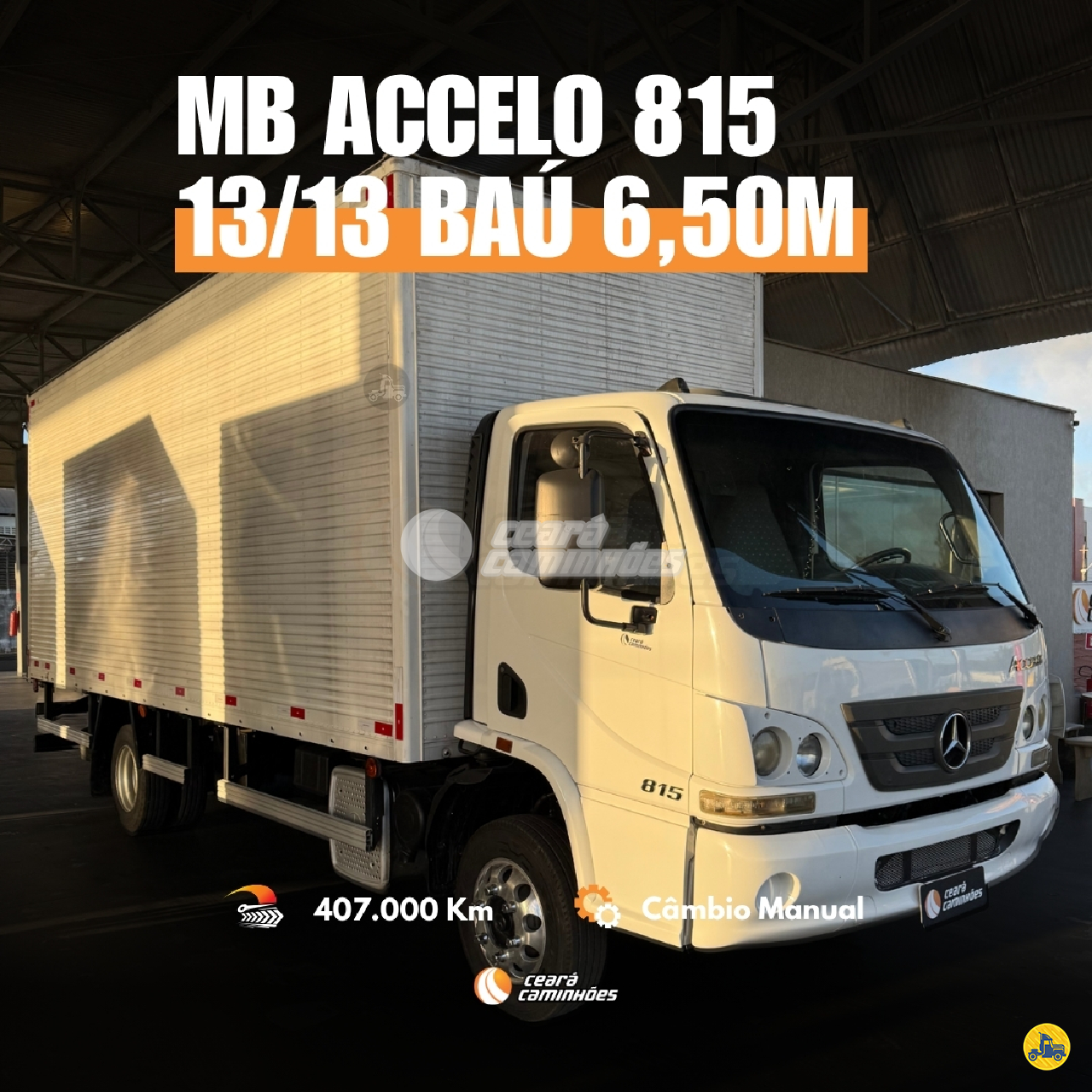 CAMINHAO MERCEDES-BENZ MB 815 Baú Furgão 3/4 4x2 Ceará Caminhões FORTALEZA CEARÁ CE