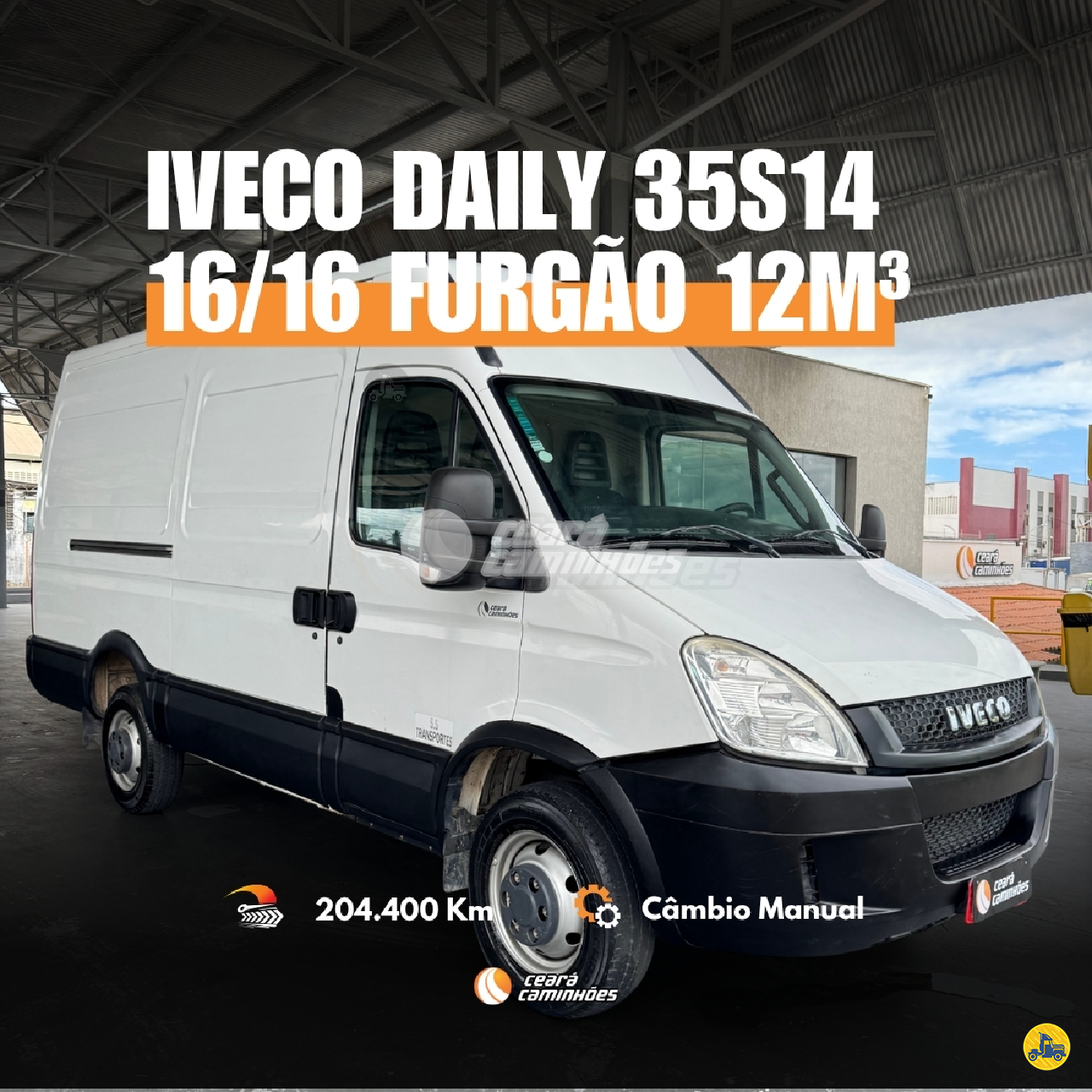 CAMINHAO IVECO DAILY 35s14 Baú Furgão 3/4 4x2 Ceará Caminhões FORTALEZA CEARÁ CE