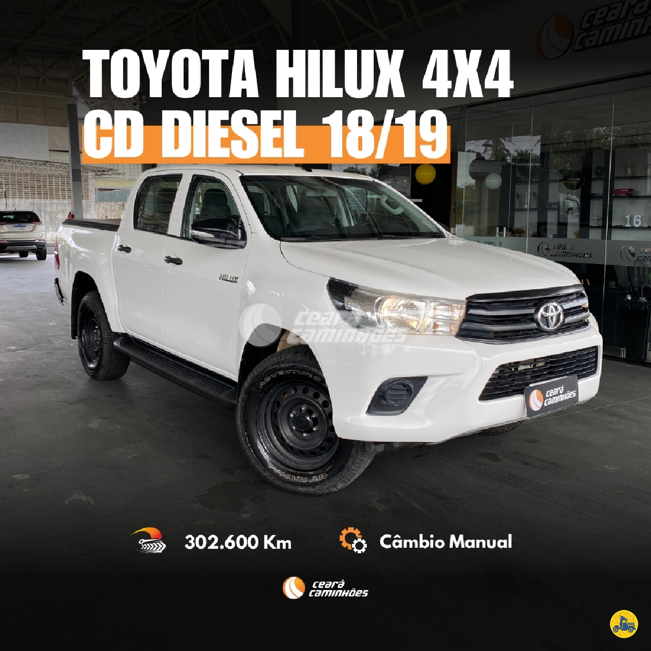 CARRO TOYOTA Hilux 2.8 CD Ceará Caminhões FORTALEZA CEARÁ CE