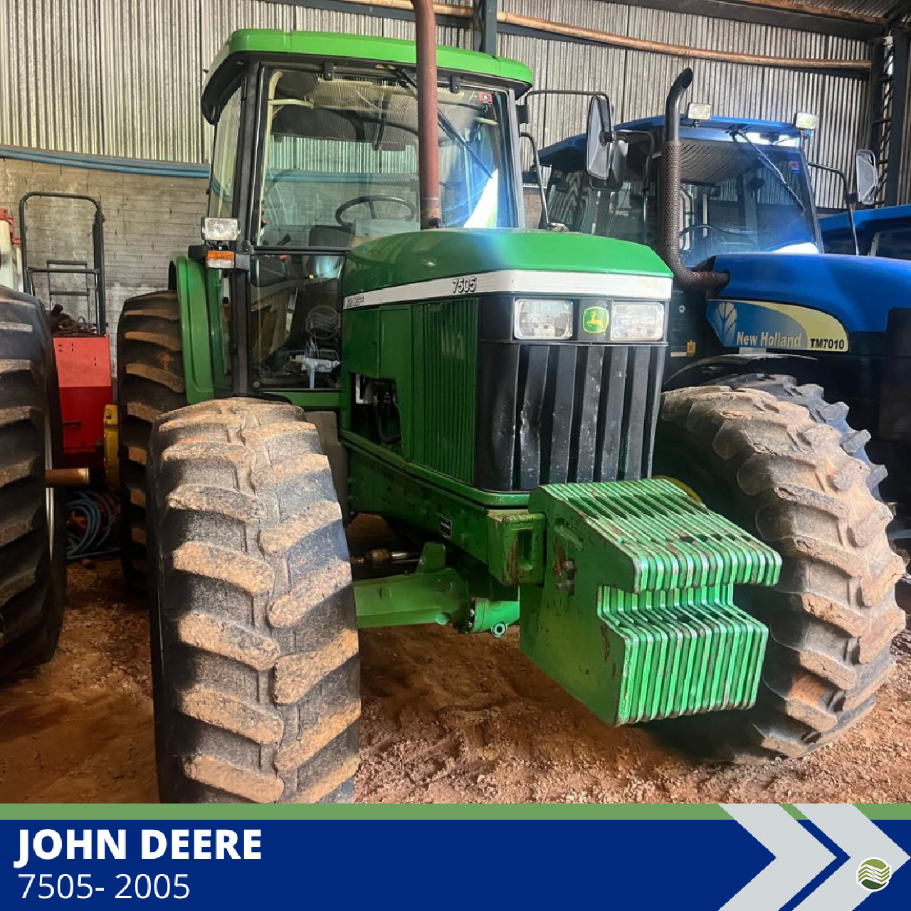 TRATOR JOHN DEERE JOHN DEERE 7505 Tração 4x4 Travel Máquinas Agrícolas LONDRINA PARANÁ PR
