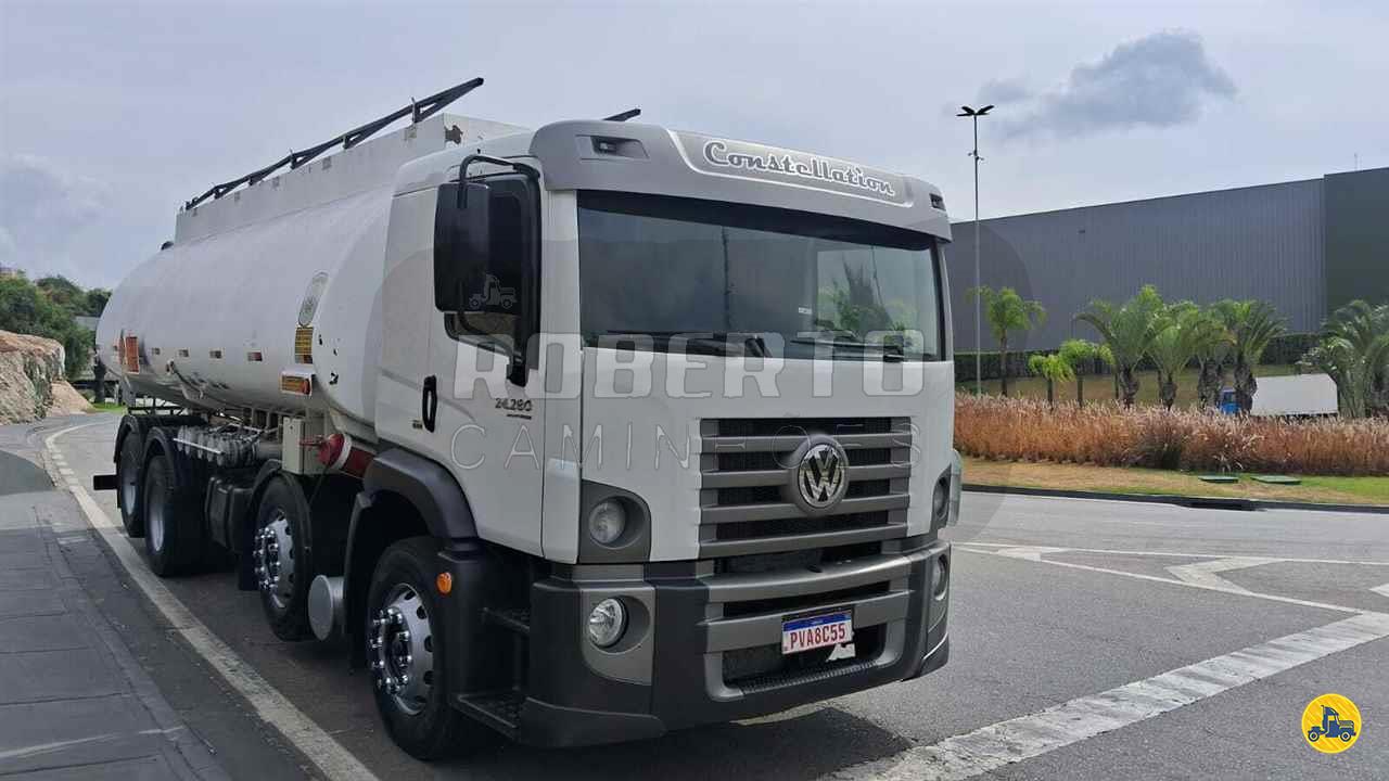 CAMINHAO VOLKSWAGEN VW 24280 Tanque Aço BiTruck 8x2 Roberto Caminhões e Máquinas CONTAGEM MINAS GERAIS MG