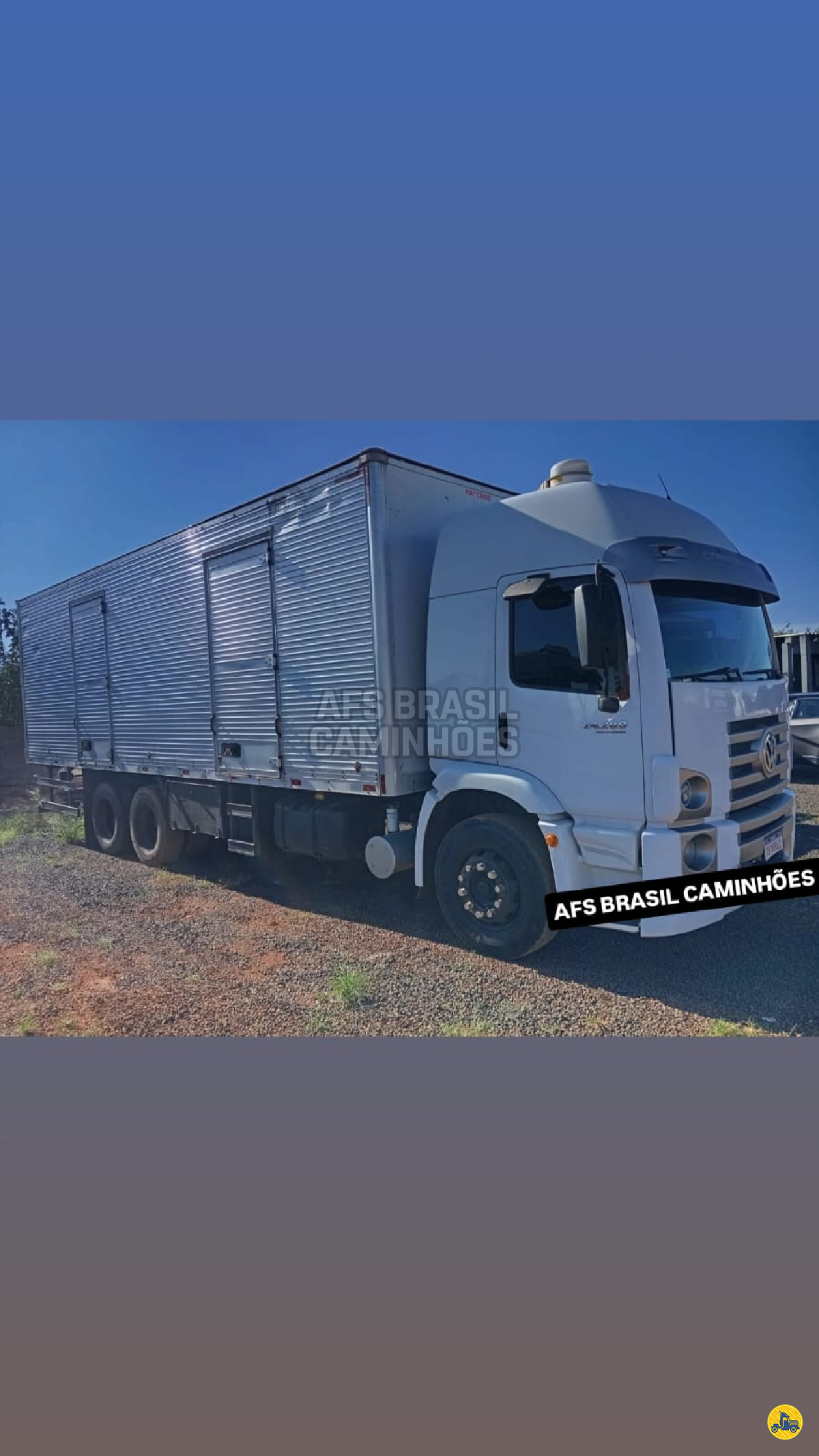 CAMINHAO VOLKSWAGEN VW 24280 Baú Furgão Truck 6x2 AFS Brasil Caminhões UBERLANDIA MINAS GERAIS MG