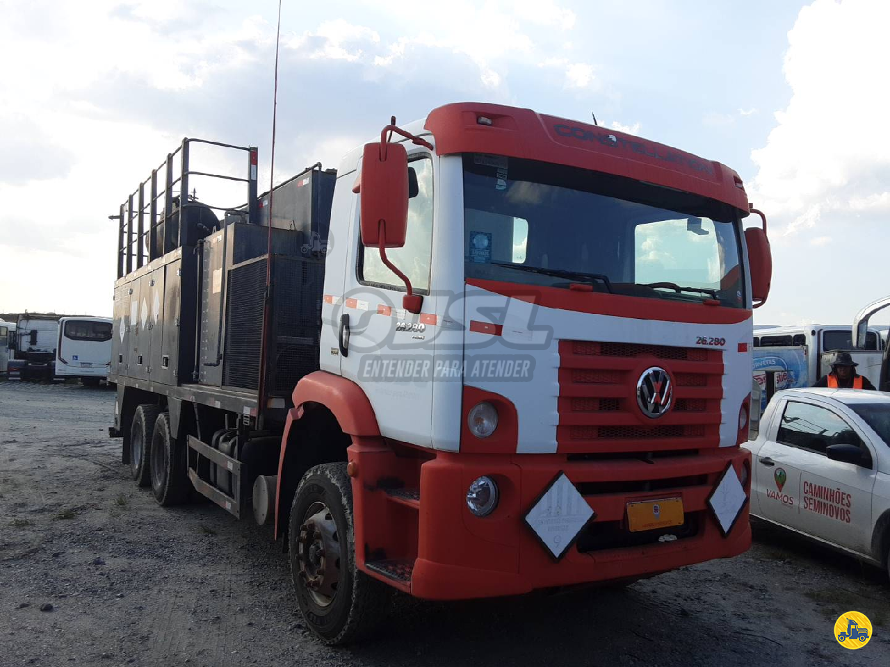 CAMINHAO VOLKSWAGEN VW 26280 Comboio Truck 6x4 JSL Seminovos ITAQUAQUECETUBA SÃO PAULO SP