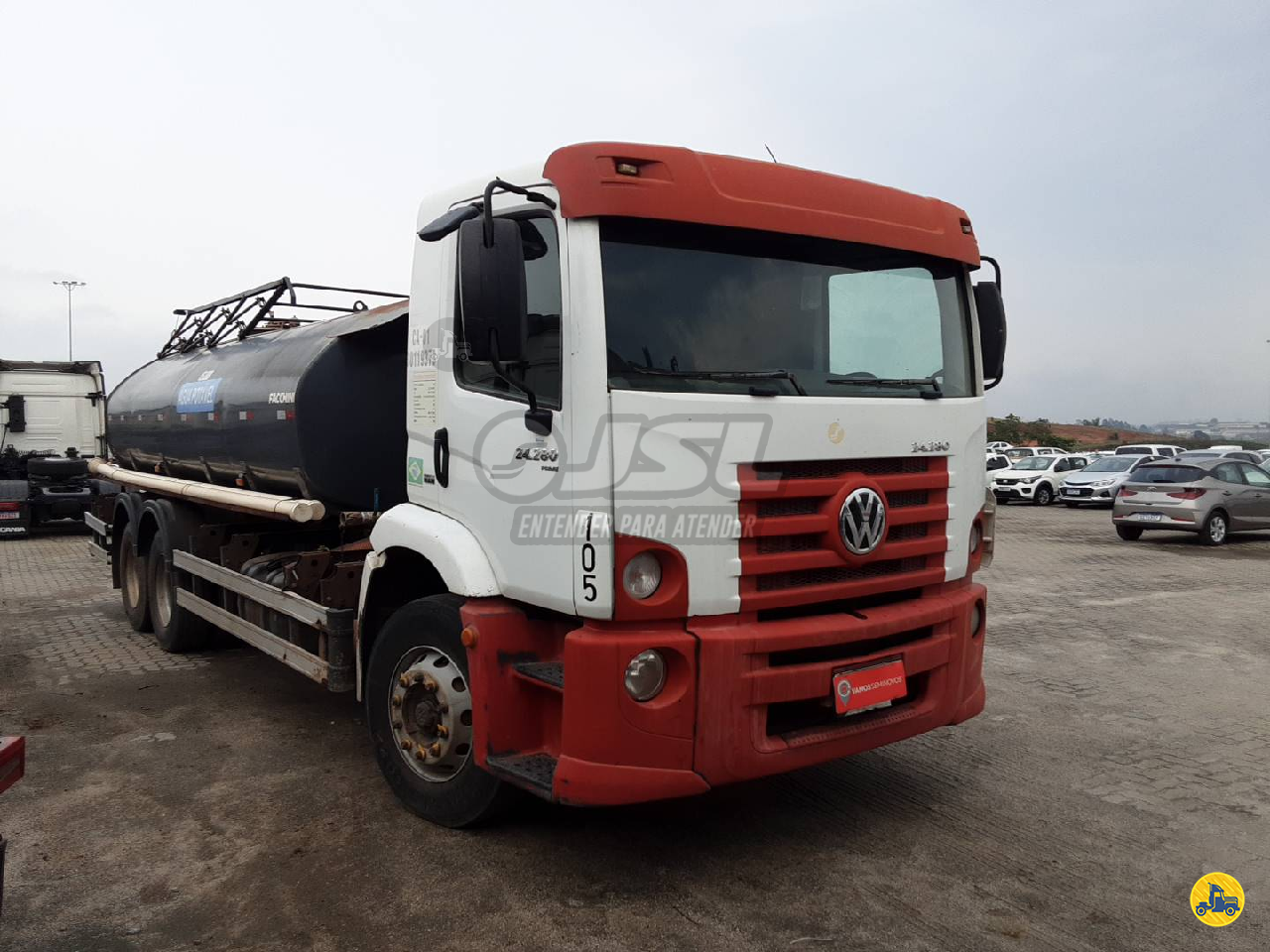 CAMINHAO VOLKSWAGEN VW 24280 Tanque Aço Truck 6x2 JSL Seminovos ITAQUAQUECETUBA SÃO PAULO SP