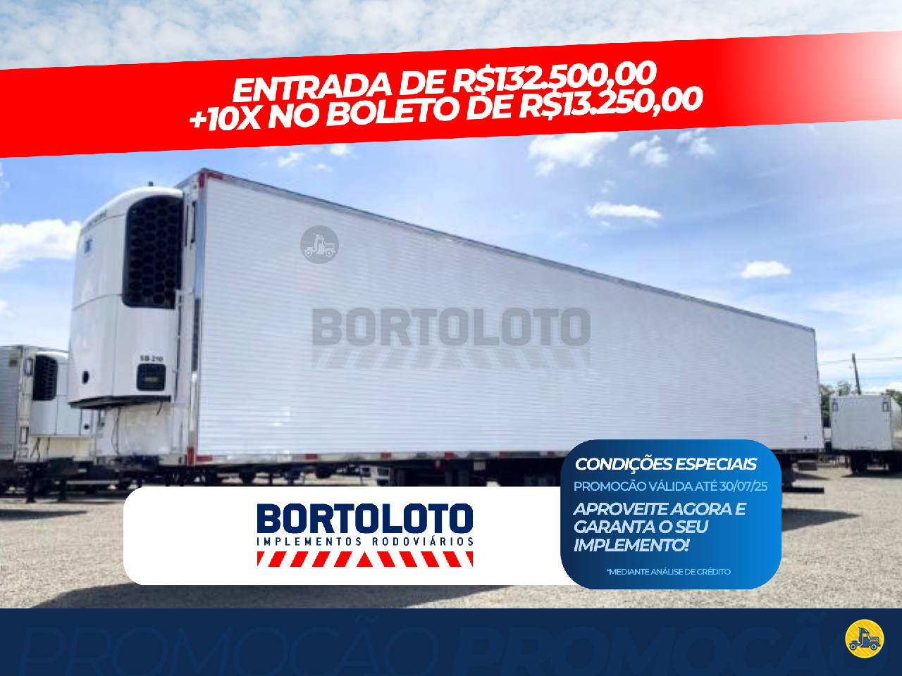 CARRETA SEMI-REBOQUE FRIGORIFICO Bortoloto Implementos - Ibiporã MARINGA PARANÁ PR