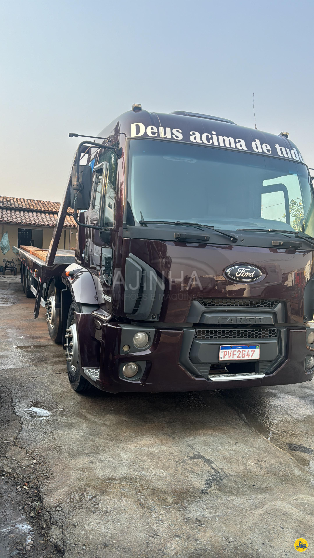 CAMINHAO FORD CARGO 2429 Plataforma Guincho BiTruck 8x2 Lajinha Caminhões BETIM MINAS GERAIS MG