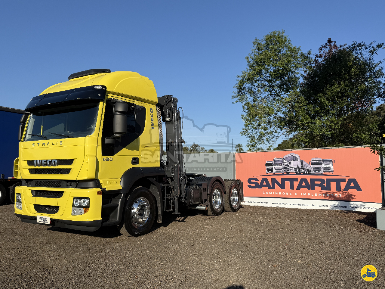 CAMINHAO IVECO STRALIS 420 Munck Cavalo 6x4 Santa Rita Caminhões FAZENDA VILANOVA RIO GRANDE DO SUL RS