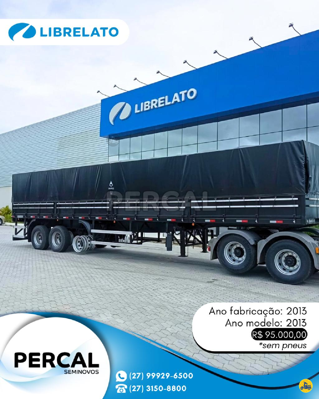 CARRETA SEMI-REBOQUE GRANELEIRO Percal - Librelato LINHARES ESPÍRITO SANTO ES
