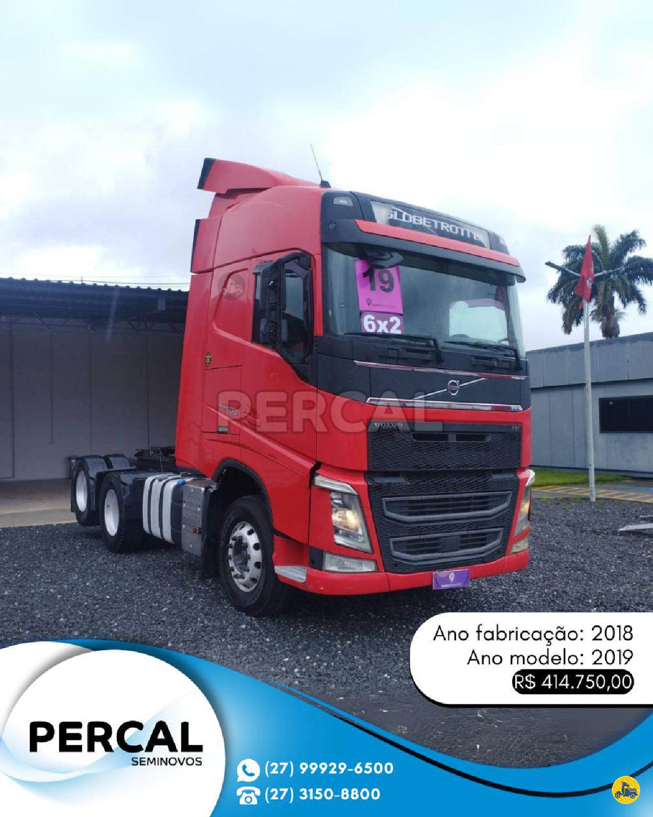 CAMINHAO VOLVO VOLVO FH 460 Cavalo Mecânico Cavalo 6x2 Percal - Librelato LINHARES ESPÍRITO SANTO ES