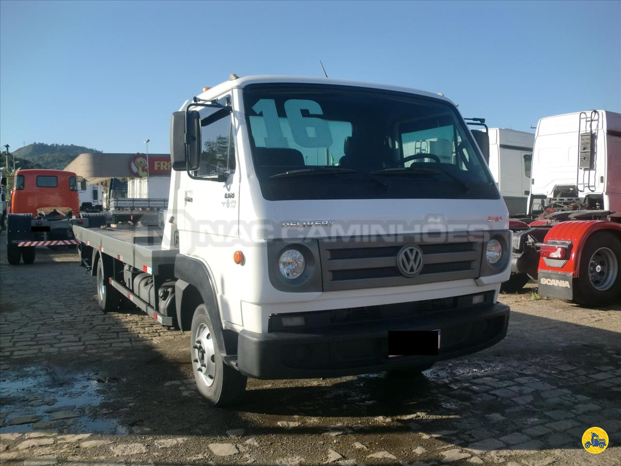 CAMINHAO VOLKSWAGEN VW 8160 Plataforma Guincho 3/4 4x2 Nac Caminhões ATIBAIA SÃO PAULO SP