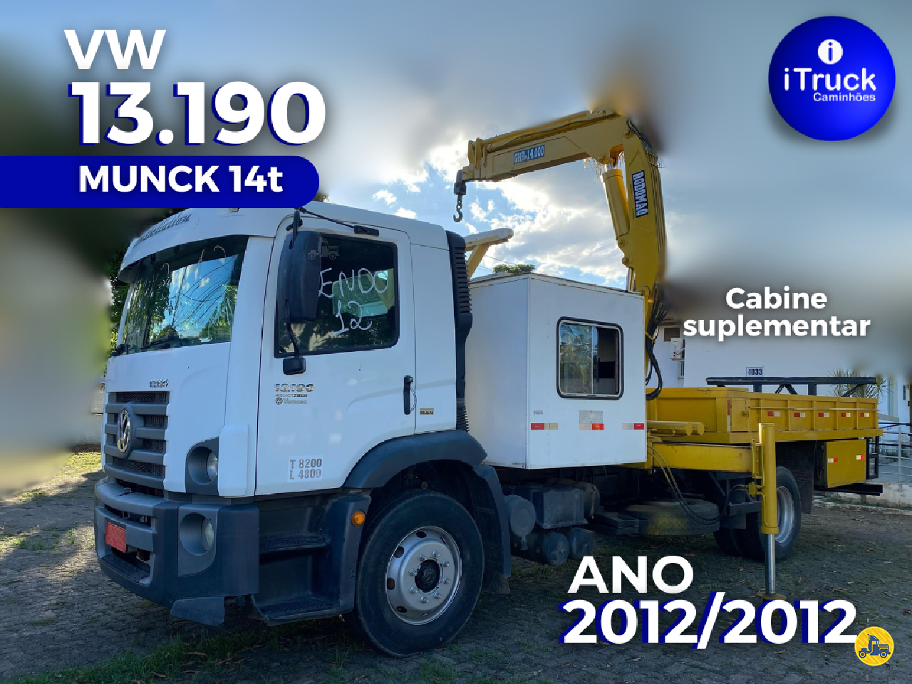 CAMINHAO VOLKSWAGEN VW 13190 Munck Toco 4x2 iTruck Caminhões VITORIA ESPÍRITO SANTO ES