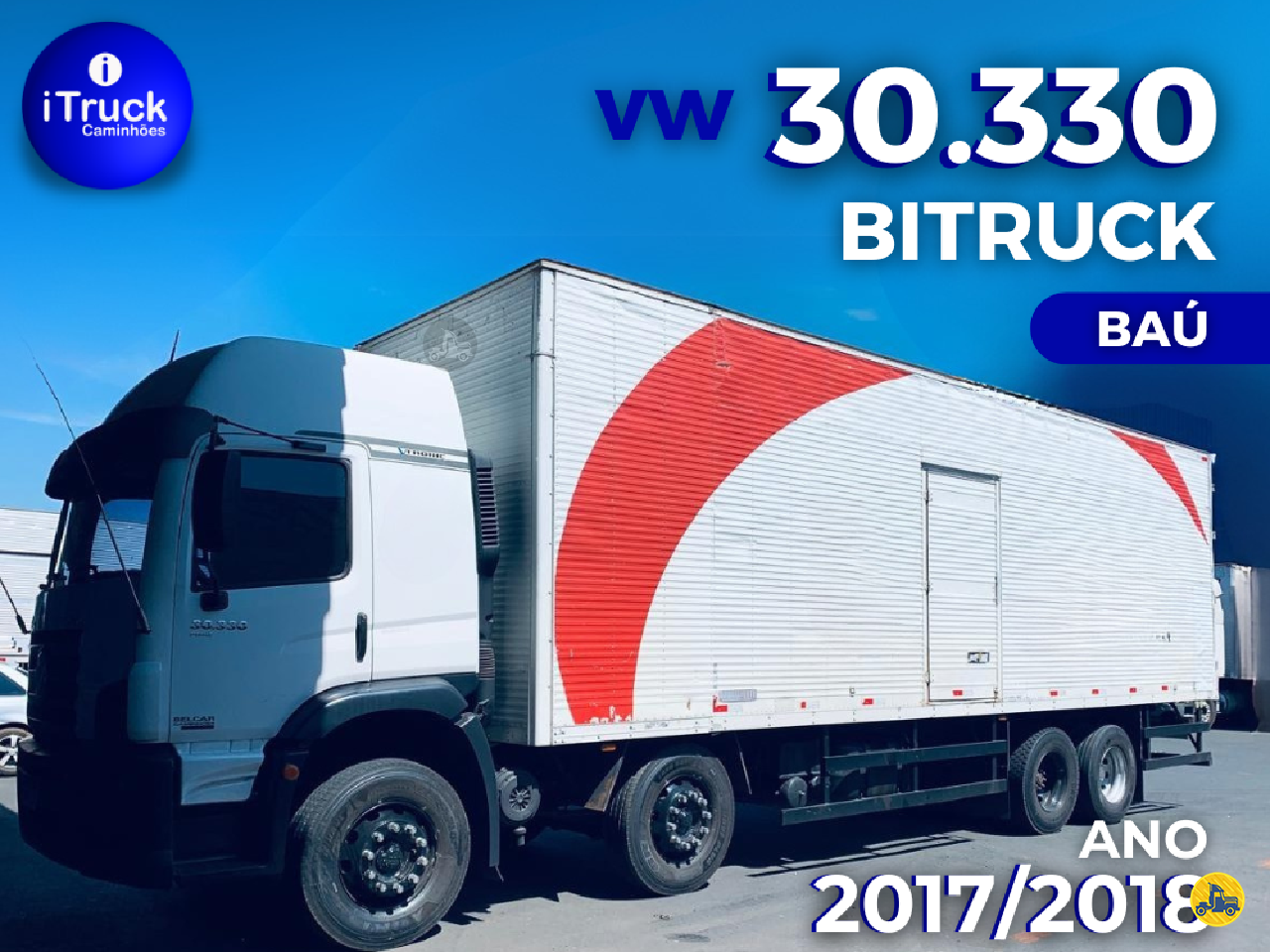 CAMINHAO VOLKSWAGEN VW 30330 Baú Furgão BiTruck 8x2 iTruck Caminhões VITORIA ESPÍRITO SANTO ES