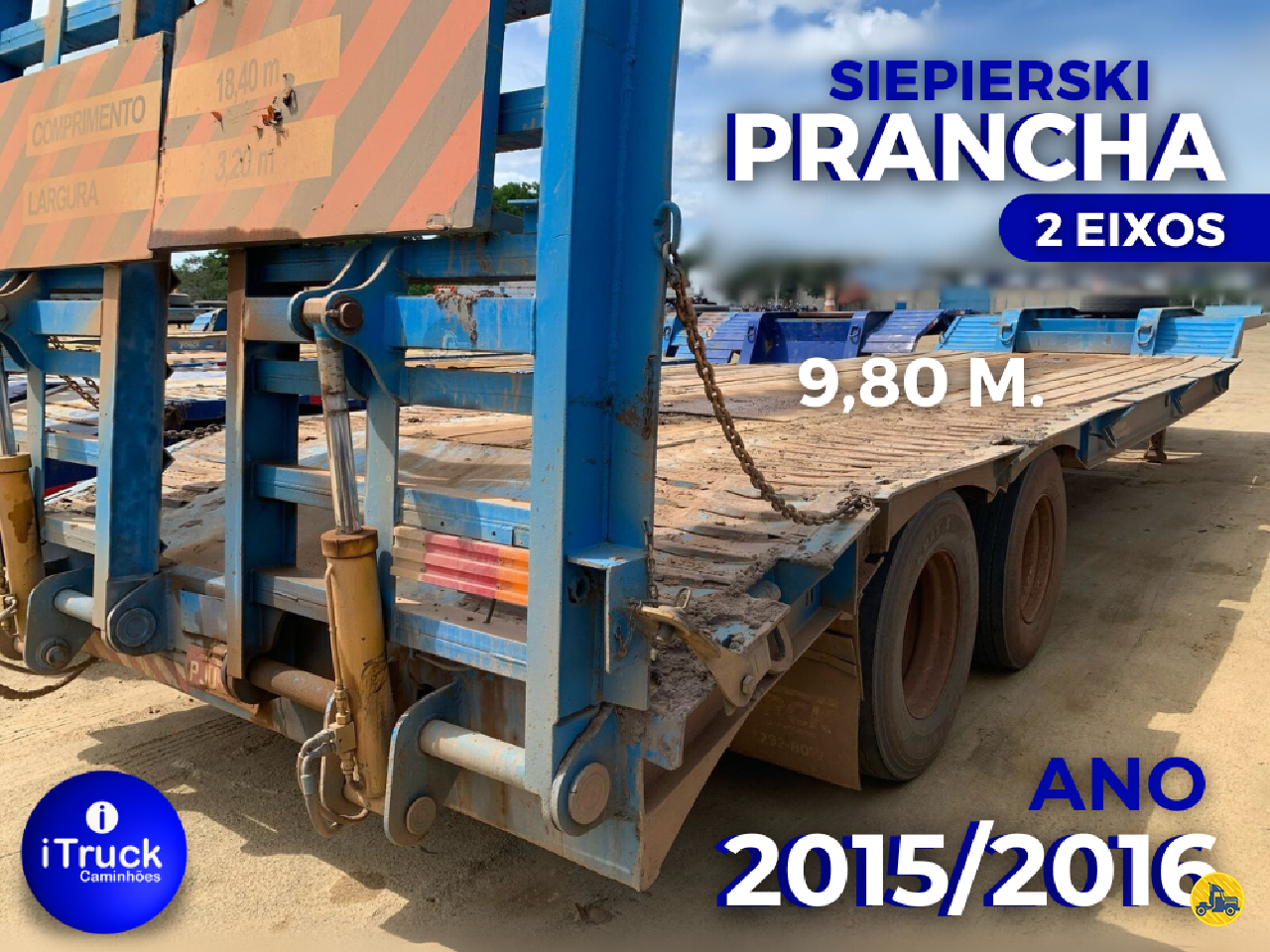 CARRETA SEMI-REBOQUE PRANCHA Reta iTruck Caminhões VITORIA ESPÍRITO SANTO ES