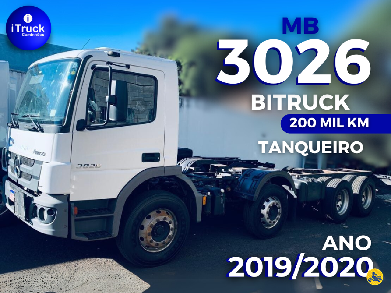 CAMINHAO MERCEDES-BENZ MB 3026 Tanque Aço BiTruck 8x2 iTruck Caminhões VITORIA ESPÍRITO SANTO ES