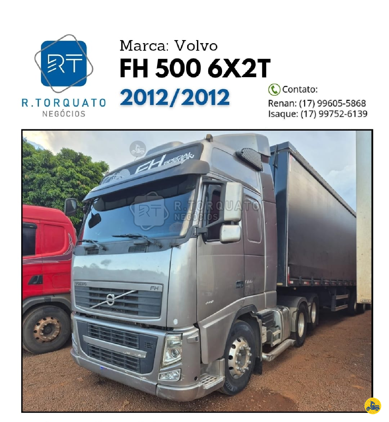 CAMINHAO VOLVO VOLVO FH 500 Cavalo Mecânico Cavalo 6x2 R.Torquato Negócios São José do Rio Preto SÃO PAULO SP