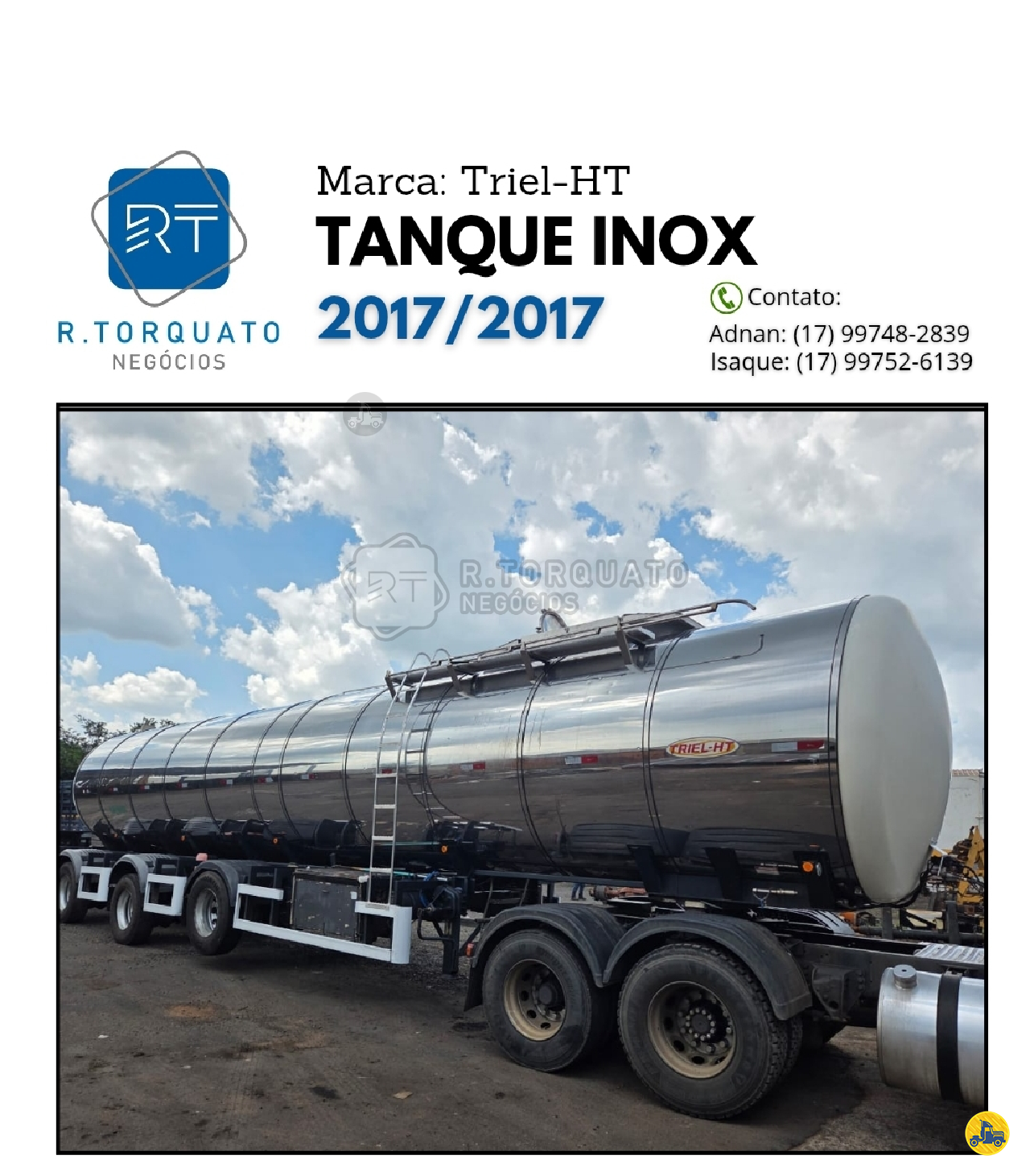 CARRETA SEMI-REBOQUE TANQUE ISOTERMICO R.Torquato Negócios São José do Rio Preto SÃO PAULO SP