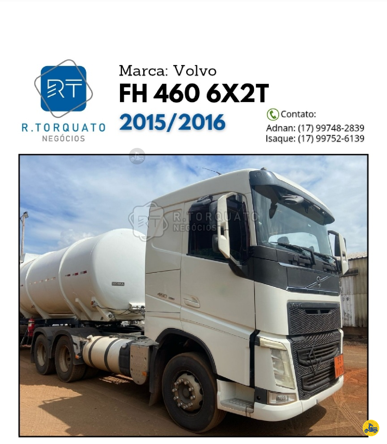 CAMINHAO VOLVO VOLVO FH 460 Cavalo Mecânico Cavalo 6x2 R.Torquato Negócios São José do Rio Preto SÃO PAULO SP