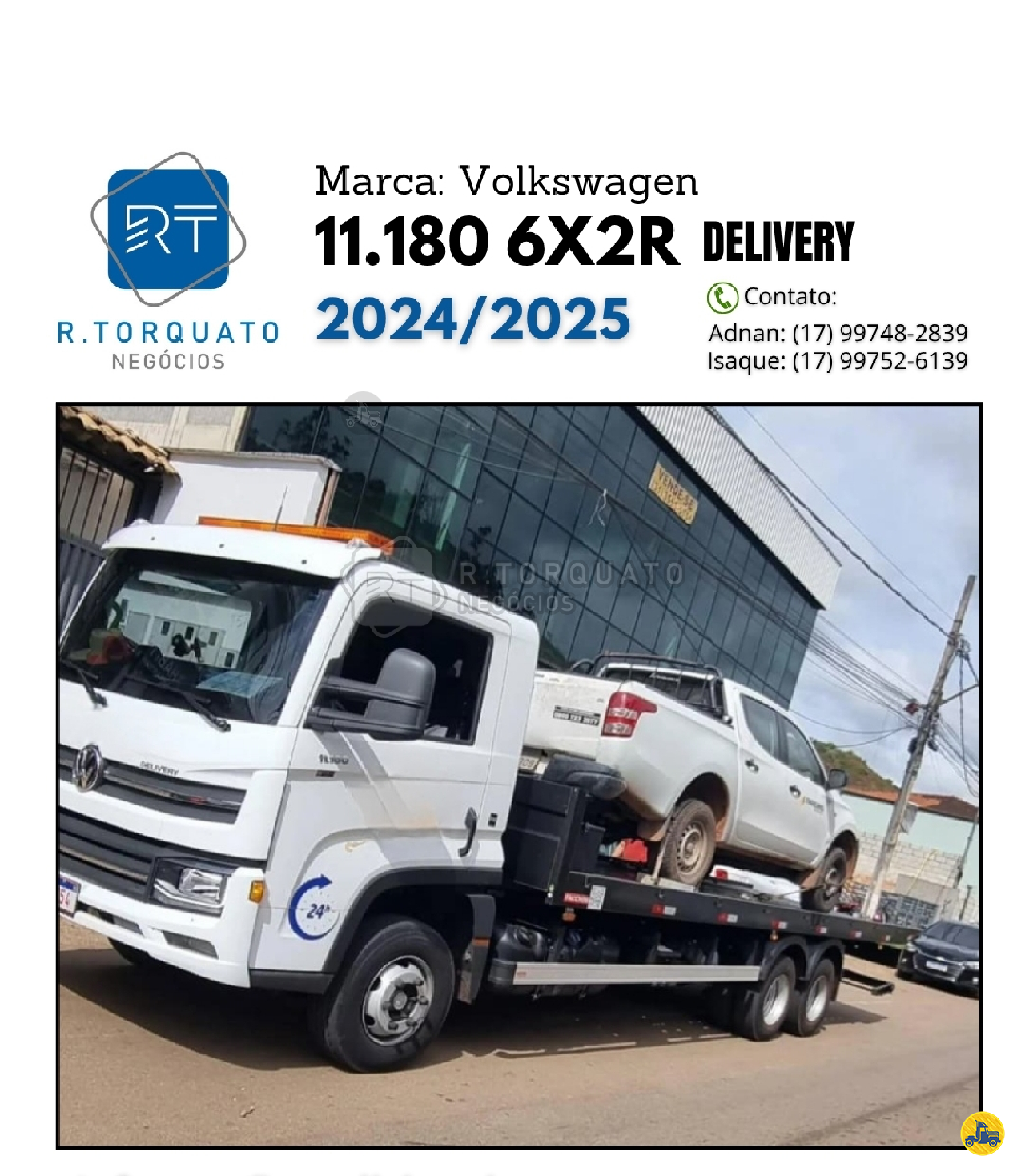 CAMINHAO VOLKSWAGEN VW 11180 Plataforma Guincho 3/4 6x2 R.Torquato Negócios São José do Rio Preto SÃO PAULO SP