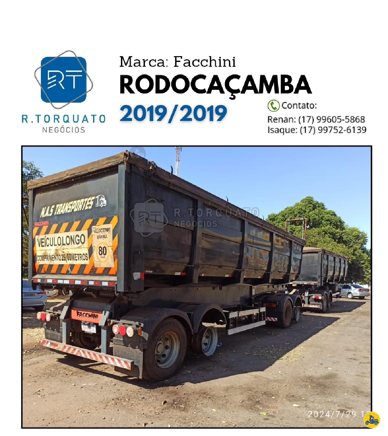 CARRETA RODOTREM BASCULANTE R.Torquato Negócios São José do Rio Preto SÃO PAULO SP