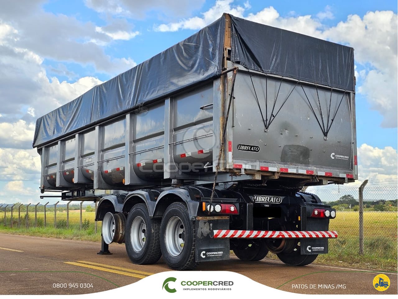 CARRETA SEMI-REBOQUE BASCULANTE Cooper Cred Implementos Rodoviários MG PATOS DE MINAS MINAS GERAIS MG