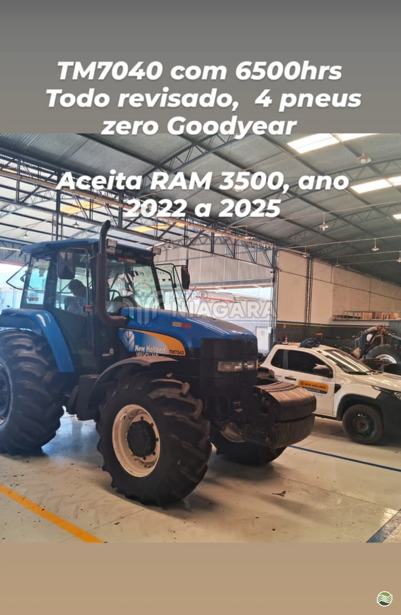 TRATOR NEW HOLLAND NEW TM 7040 Tração 4x4 Agro Niagara LONDRINA PARANÁ PR