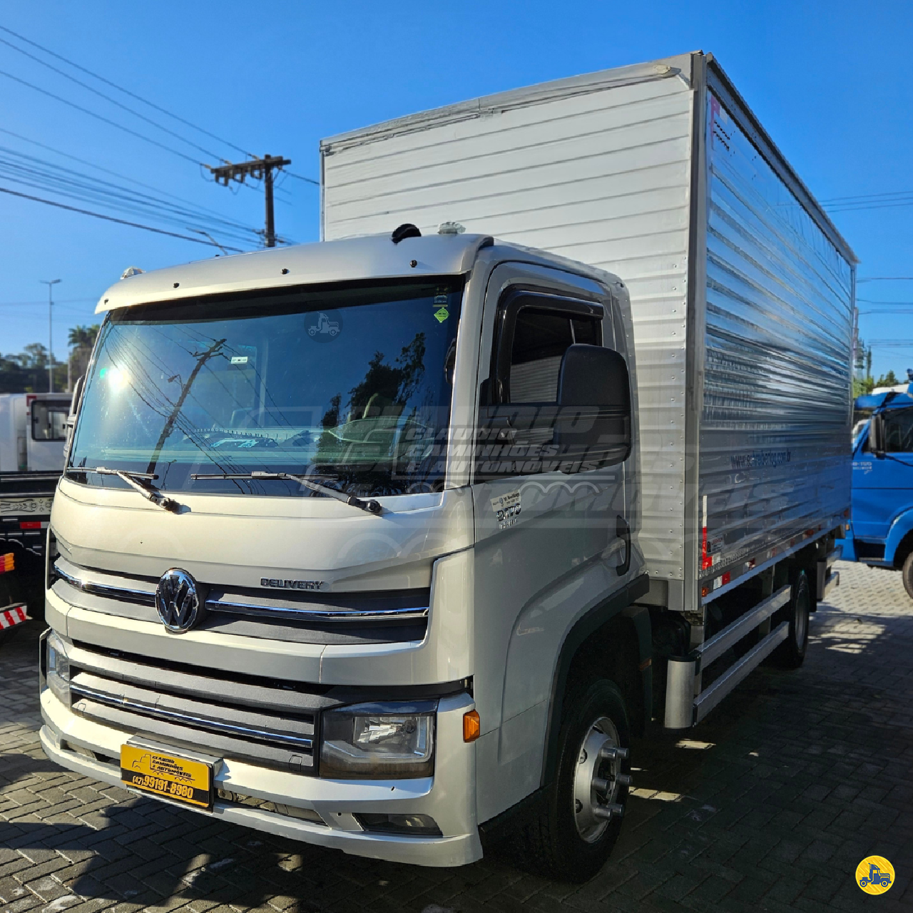 CAMINHAO VOLKSWAGEN VW 9170 Baú Furgão 3/4 4x2 Claudio Caminhões INDAIAL SANTA CATARINA SC