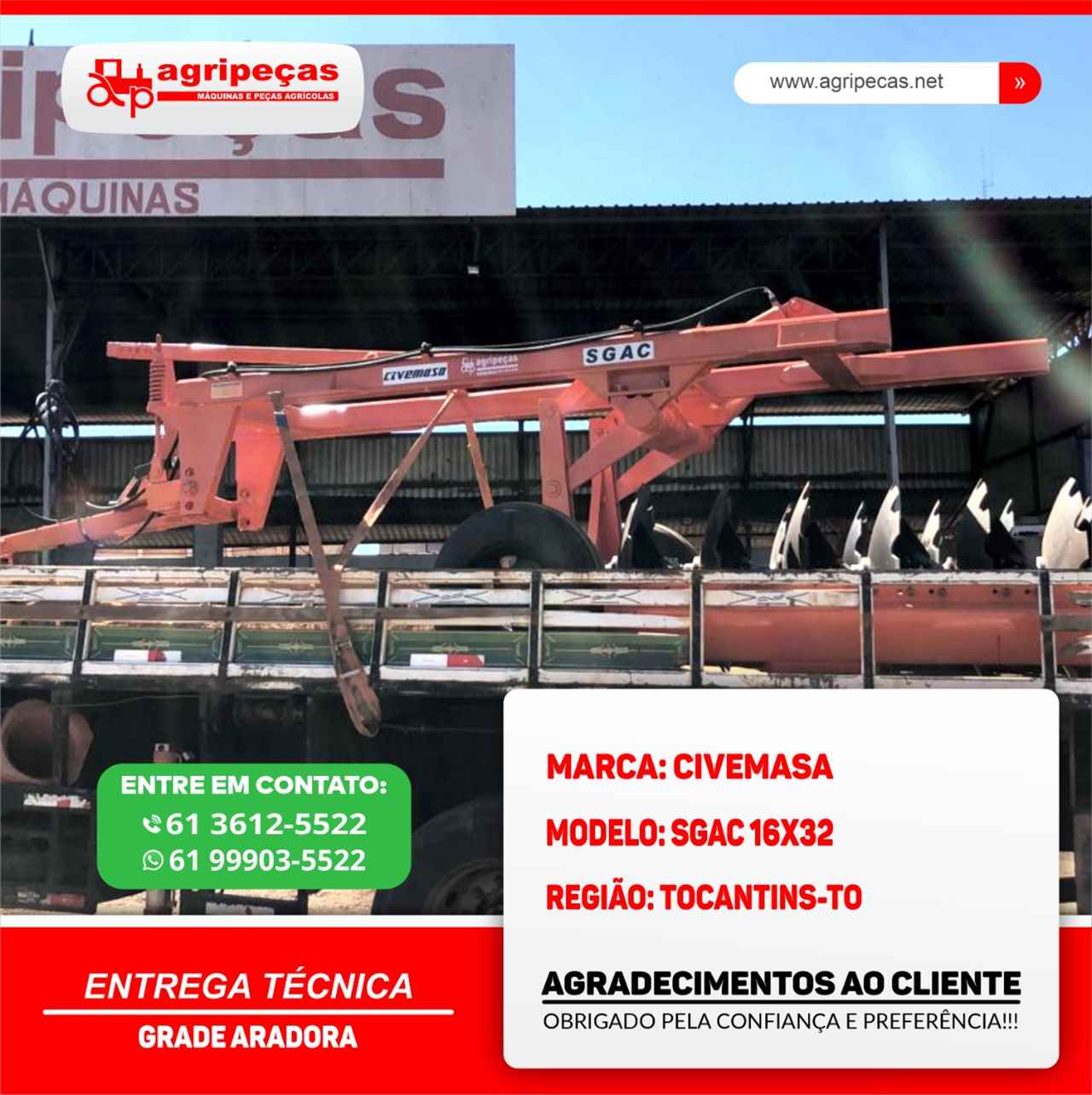 Agripeças Máquinas Agrícolas - Jacto na cidade de CRISTALINA/GO