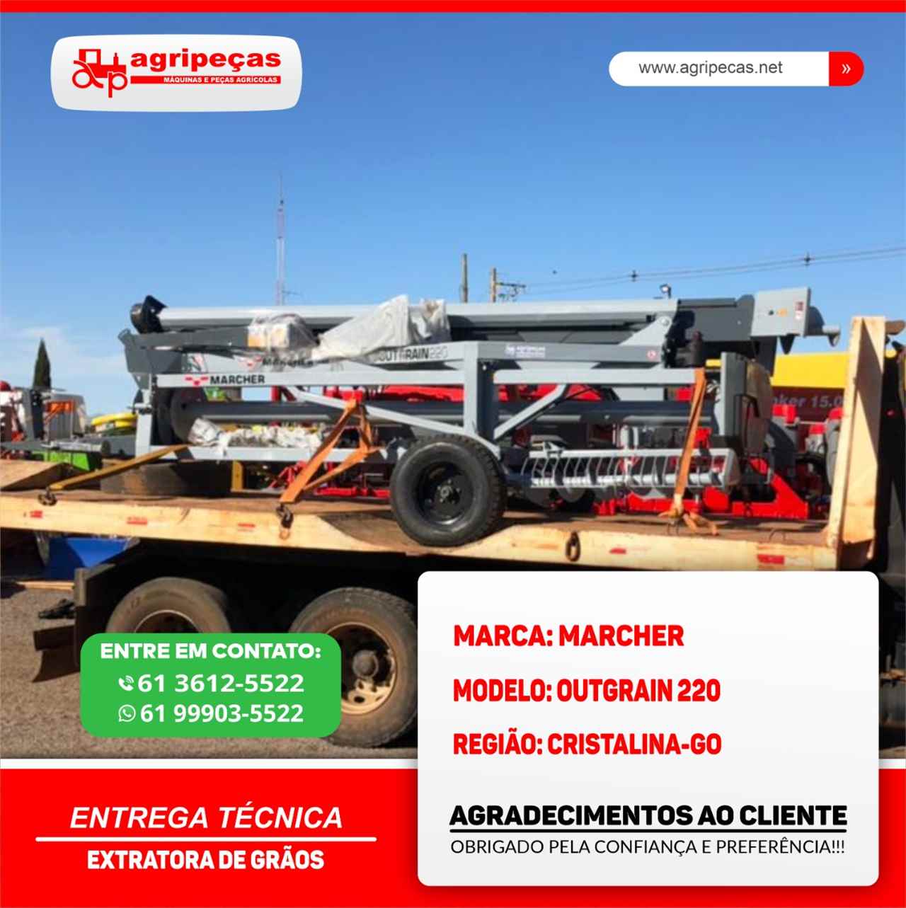 Agripeças Máquinas Agrícolas - Jacto na cidade de CRISTALINA/GO