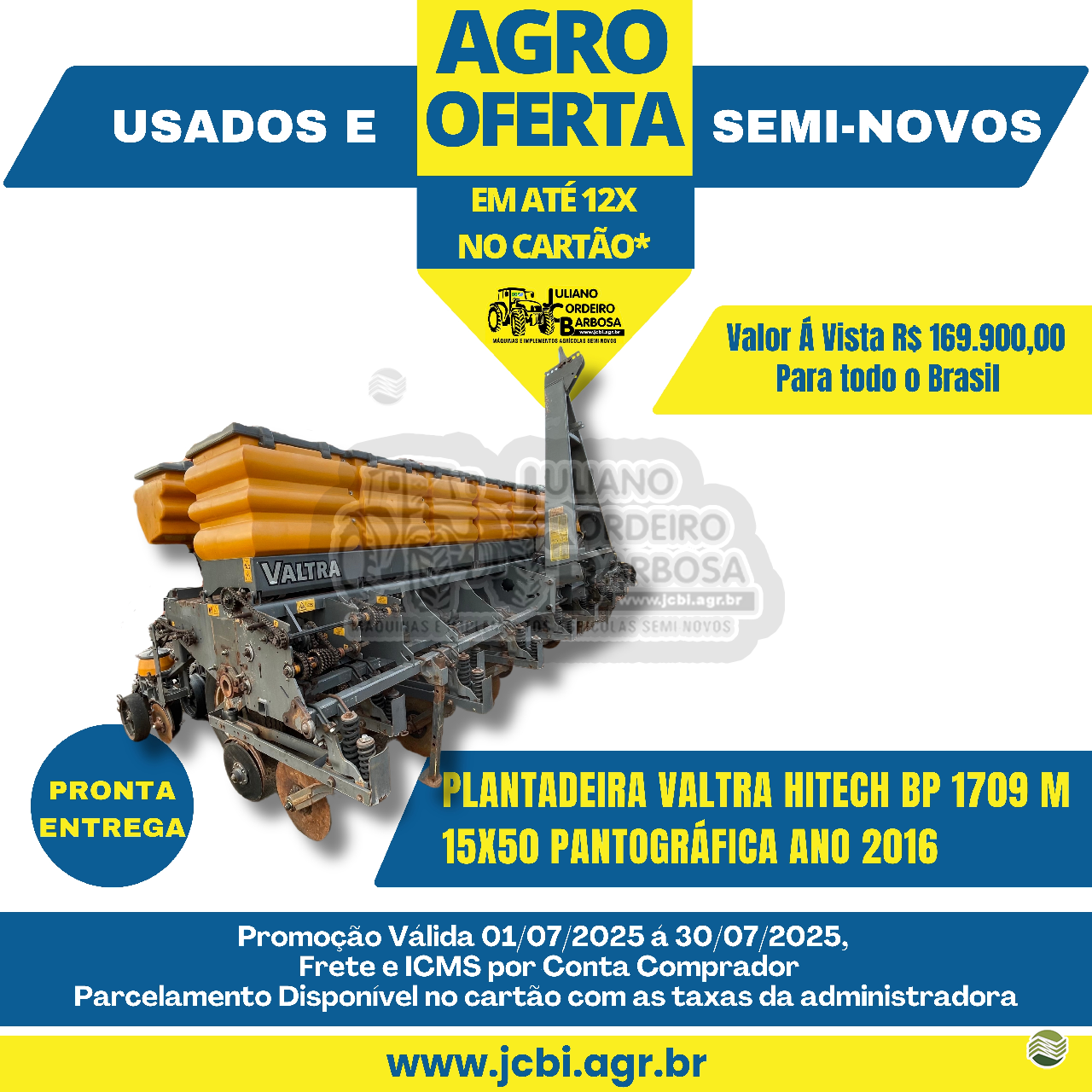 PLANTADEIRA VALTRA HITECH BP 1709 JCBi Máquinas e Implementos Agrícolas MARACAJU MATO GROSSO DO SUL MS