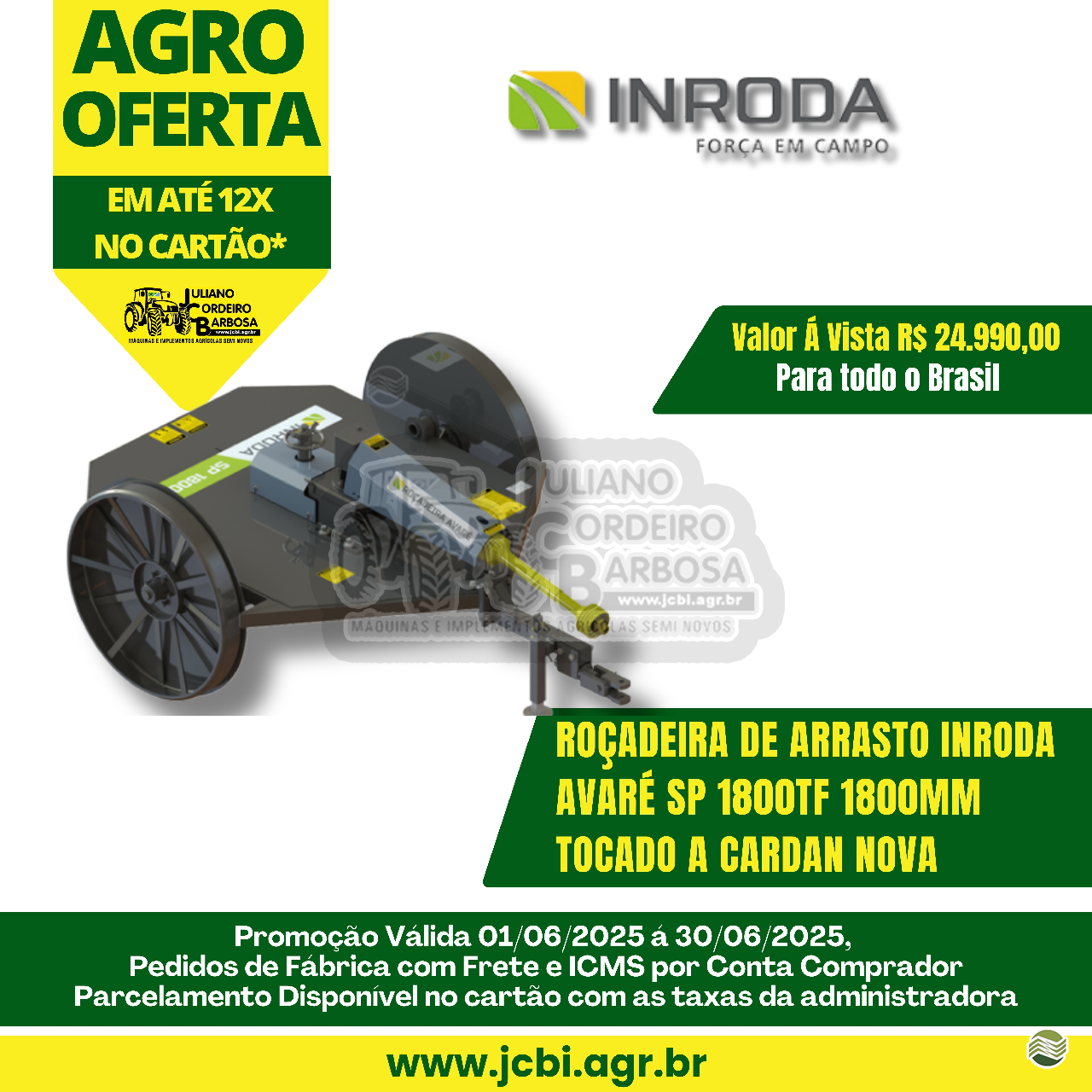IMPLEMENTOS AGRICOLAS ROCADEIRA ROCADEIRA ARRASTO JCBi Máquinas e Implementos Agrícolas MARACAJU MATO GROSSO DO SUL MS