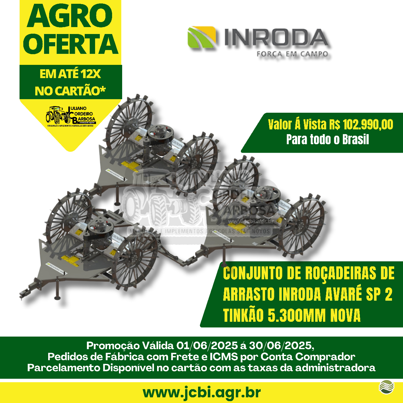 IMPLEMENTOS AGRICOLAS ROCADEIRA ROCADEIRA ARRASTO JCBi Máquinas e Implementos Agrícolas MARACAJU MATO GROSSO DO SUL MS